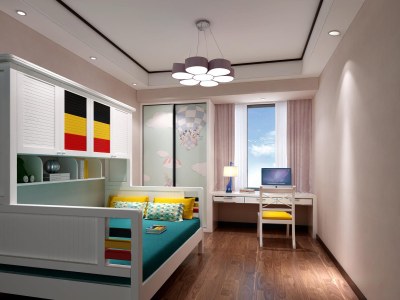 现代女孩房3D模型下载